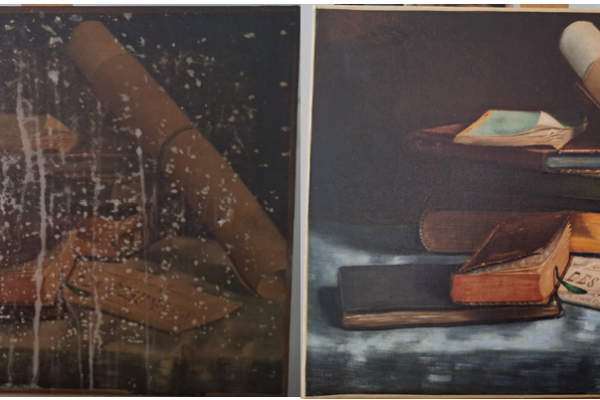 Avant après restauration de tableaux